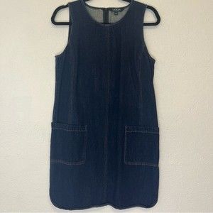 Ralph Lauren Dark Wash Denim Dress 100% cotton Medium